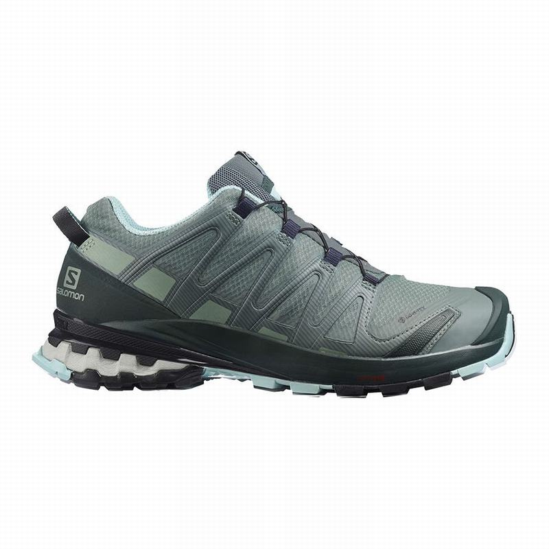 Salomon XA PRO 3D V8 GORE-TEX Zapatillas Trail Running Mujer - Verde - Colombia (79541-HRAG)